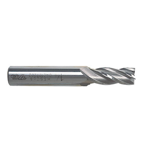 Yg-1 Tool Company GENERAL HSS, 4 Flute 30° Helix Square End mill, E2412010, D=1 L=55