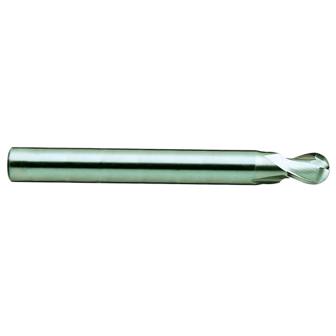 Yg-1 Tool Company GENERAL HSS, 2 Flute 30°Helix Ball End mill (Non Coat), E2480903, D=6 L=90