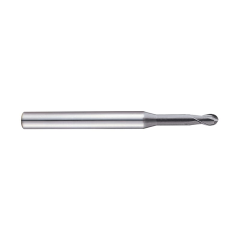 Yg-1 Tool Company CRX S, 2 Flute 30° Helix Rib Ball End mill, SGED2700502, D=0.5 R0.25 L=45