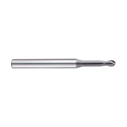 Yg-1 Tool Company CRX S, 2 Flute 30° Helix Rib Ball End mill, SGED2700608, D=0.6 R0.30 L=45