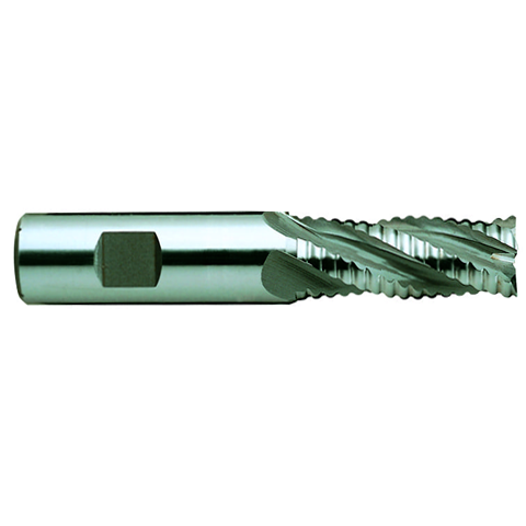 Yg-1 Tool Company GENERAL HSS, 4 Flute 30°Helix Roughing End mill (Non Coat, Center Cutting), E2760060, D=6 L=60