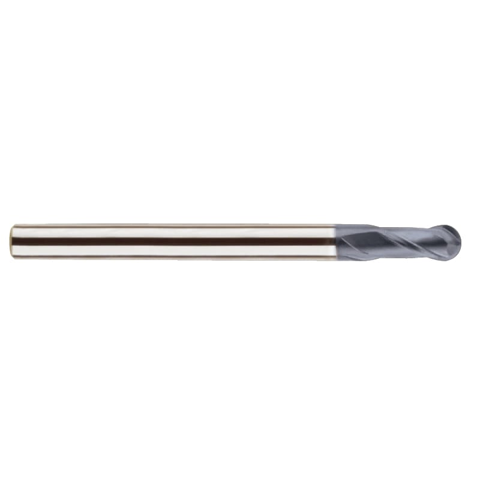 Yg-1 Tool Company 4G MILL, 2 Flute 30°Helix Ball End mill, SEMD98001S, D=0.1