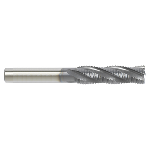 Yg-1 Tool Company GENERAL HSS, 4 Flute 30°Helix Long Roughing End mill (Coarse, TiAlN Coated), EQ759080, D=8 L=88