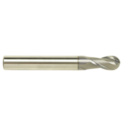 Yg-1 Tool Company GENERAL HSS, 2 Flute 30°Helix Ball End mill (TiAlN Coated), EQ480901, D=4 L=70