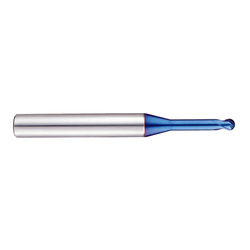 Yg-1 Tool Company X5070 Series, 2 Flute 30° Helix Rib Ball End mill, G8A46905, D=1.2 R0.60 L=45