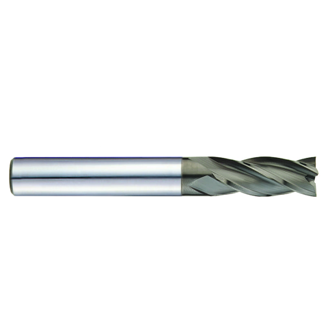 Yg-1 Tool Company GENERAL HSS, 4 Flute 30° Helix Square End mill (TiAlN Coated), EQ412010, D=1 L=55